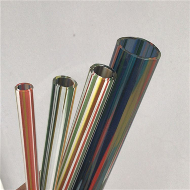 彩色线条玻璃管
